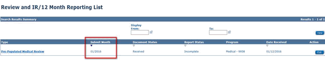 Screenshot associated with instructions from CR268.